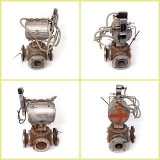 3-Way Ball Valve BAC 4" pneum. actuator