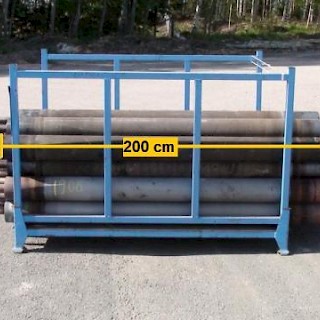 Kuljetinrullat RST pituus 2000 mm